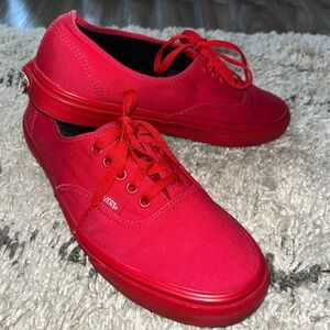 Vans Classic Red Canvas Sneakers - Men’s 9.5